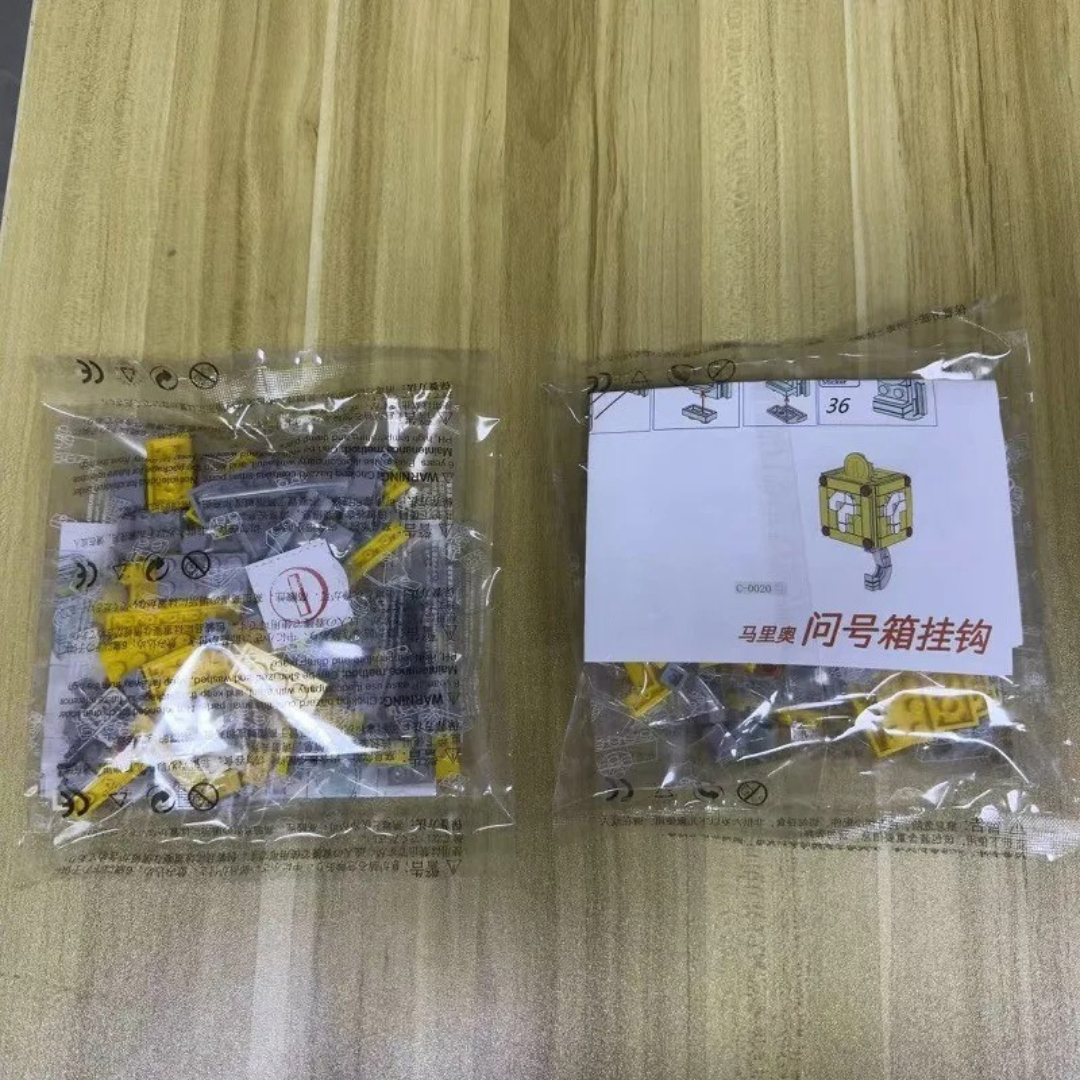 Cubo colgador de llaves lego